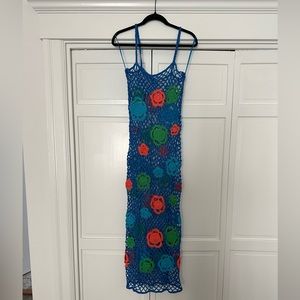 Zara crochet maxi dress